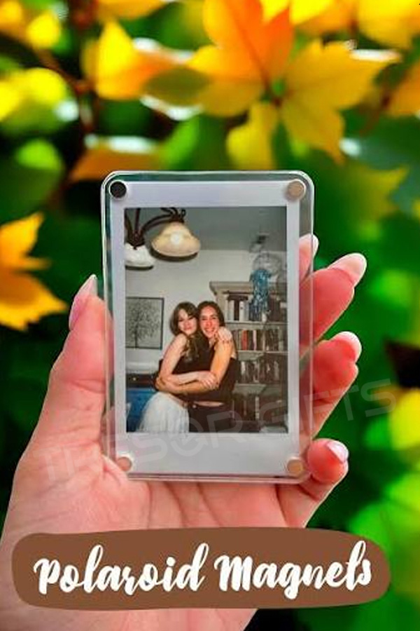 Personalized Acrylic Photo Magnet - Colorful