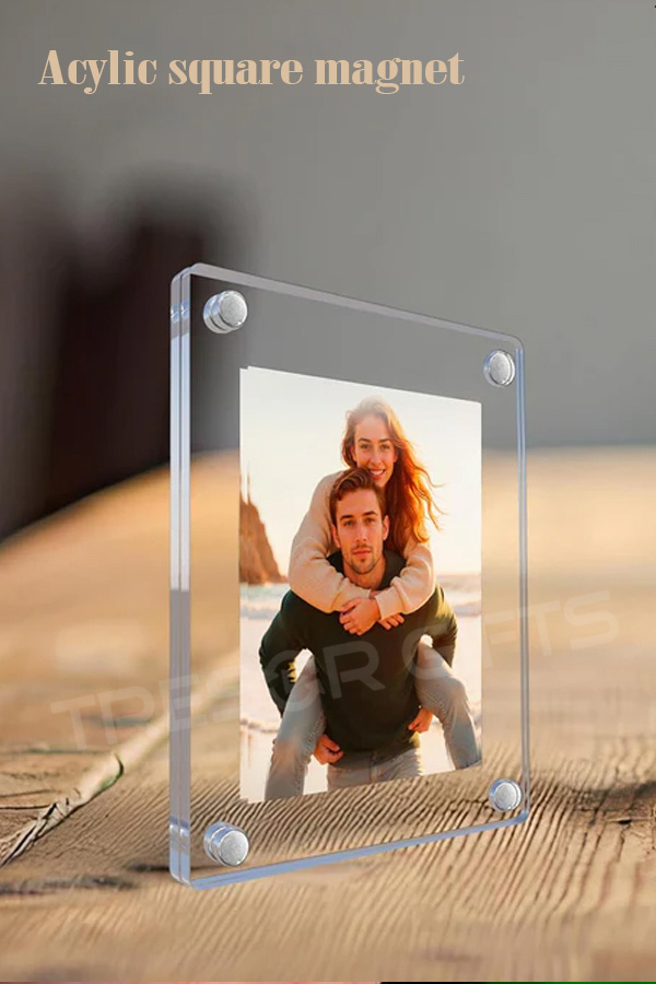 Acrylic Square Photo Magnet