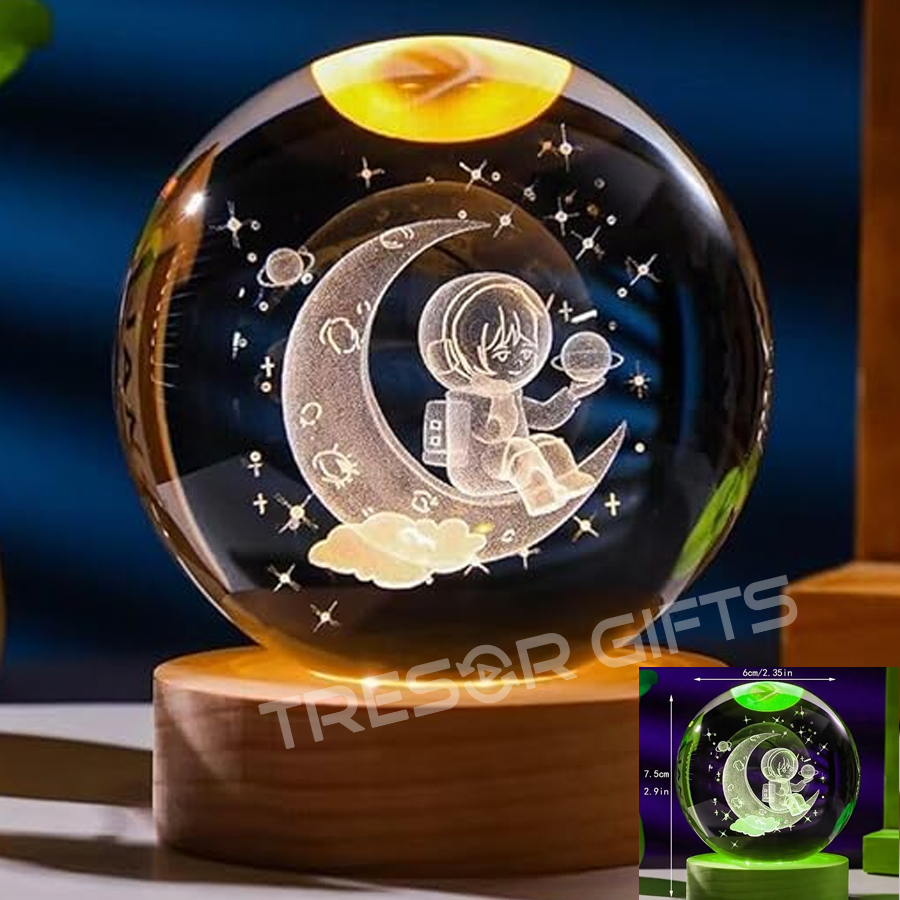 3D Galaxy Crystal Ball Night Lamp 1