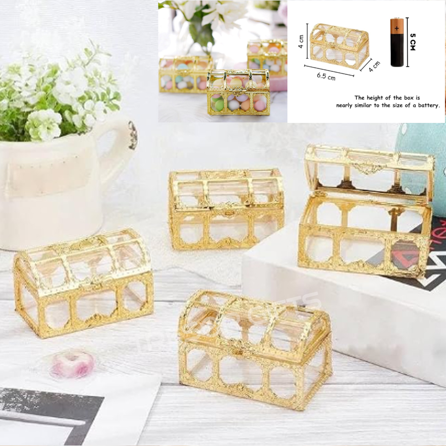 Golden Decorative Acrylic Gift Boxes