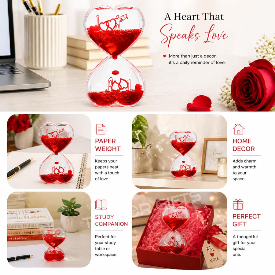 Heart Shape Liquid Motion Timer
