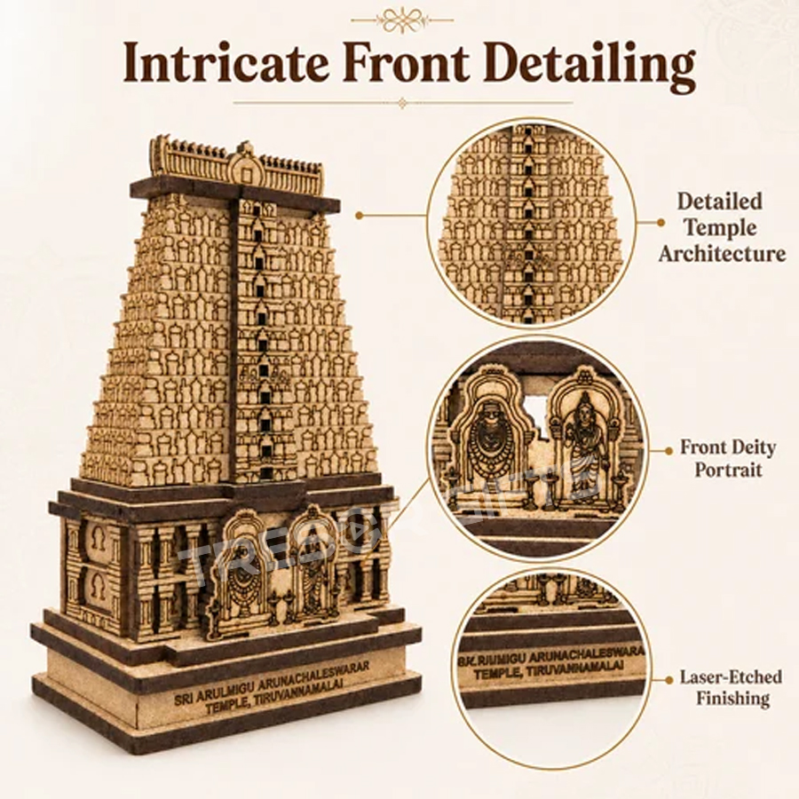Arunachaleswara Temple Wooden 3D Model