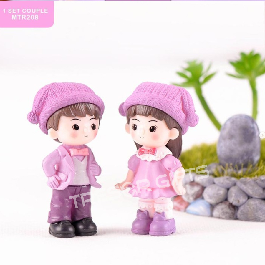 Miniature Gullah Couple Purple 5