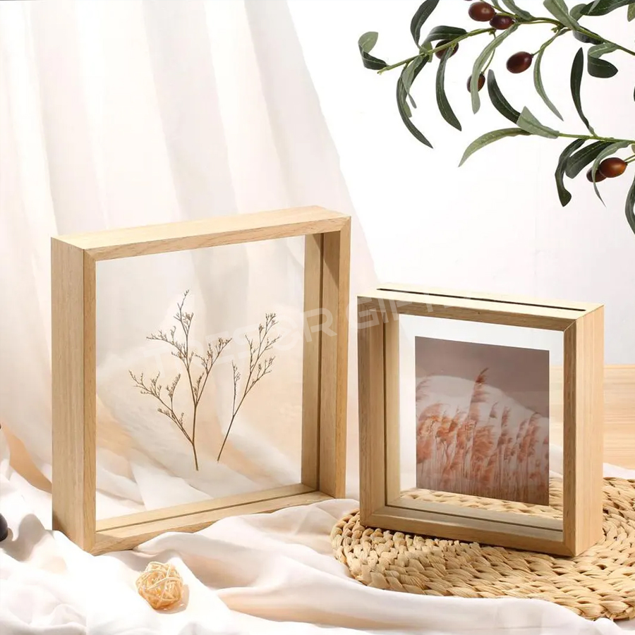 Wooden Frame with LED