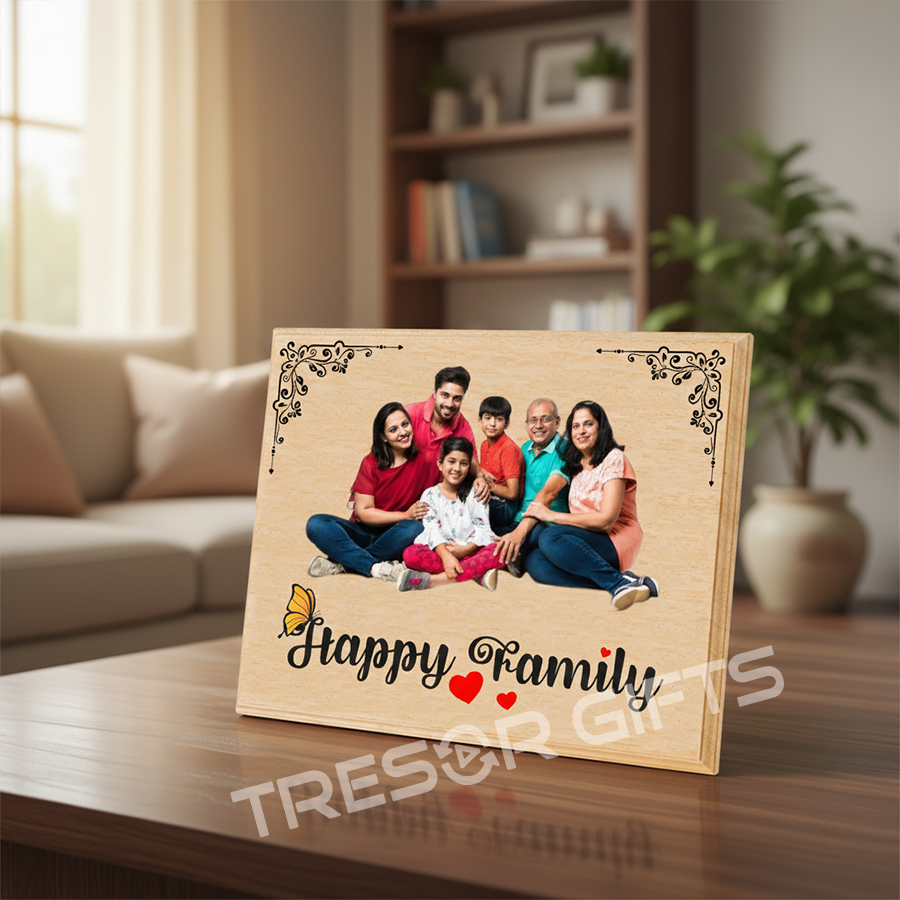 Happy Anniversary Wooden Engraving