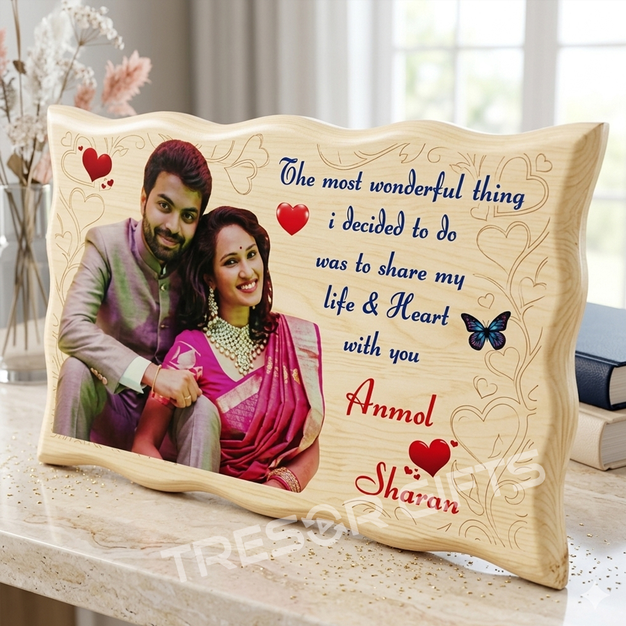 Personalized Anniversary Wooden Plaque